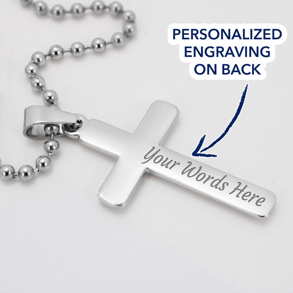 Faith - To My Sister - Keep Faith - Your Hardest Times Often Lead To The Greatest Moments - Personalized Cross Necklace - The Shoppers Outlet