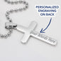 Faith - To My Sister - Keep Faith - Your Hardest Times Often Lead To The Greatest Moments - Personalized Cross Necklace - The Shoppers Outlet