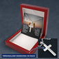 Faith - To My Sister - Keep Faith - Your Hardest Times Often Lead To The Greatest Moments - Personalized Cross Necklace - The Shoppers Outlet