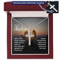 Faith - To My Sister - Keep Faith - Your Hardest Times Often Lead To The Greatest Moments - Personalized Cross Necklace - The Shoppers Outlet