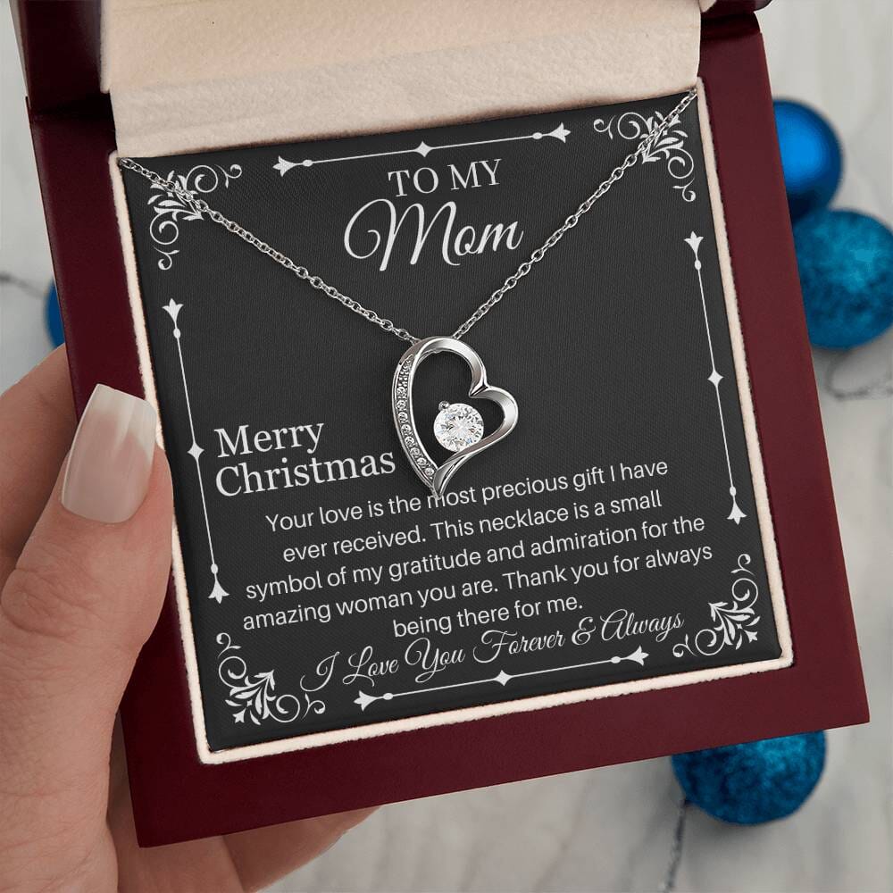 Gift For Mom - Your Love Is The Most Precious Gift - Merry Christmas - Forever Love Necklaces - The Shoppers Outlet