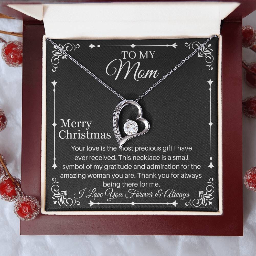 Gift For Mom - Your Love Is The Most Precious Gift - Merry Christmas - Forever Love Necklaces - The Shoppers Outlet