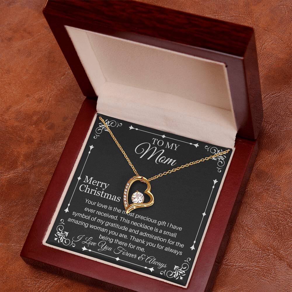 Gift For Mom - Your Love Is The Most Precious Gift - Merry Christmas - Forever Love Necklaces - The Shoppers Outlet