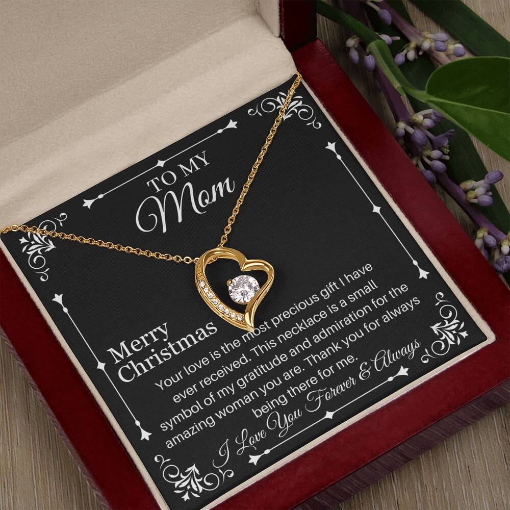 Gift For Mom - Your Love Is The Most Precious Gift - Merry Christmas - Forever Love Necklaces - The Shoppers Outlet