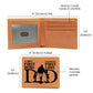 Graphic Leather Wallet - Dad - A Son's First Hero A Daughters First Love - The Shoppers Outlet