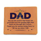Graphic Leather Wallet -  Dad - You Are Th Anchor - The Shoppers Outlet