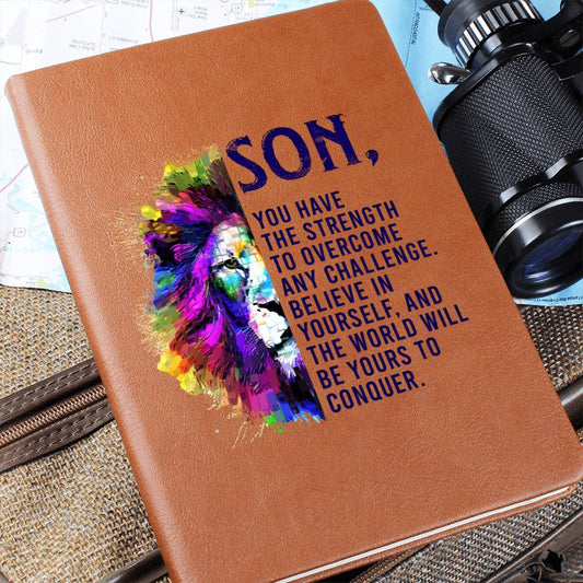 Graphic Leather Journal - Son - You Have The Strength - The Shoppers Outlet