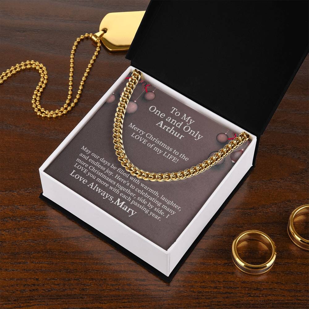 Gift For Soulmate - To My One And Only - Cuban Link Chain Necklaces - The Shoppers Outlet