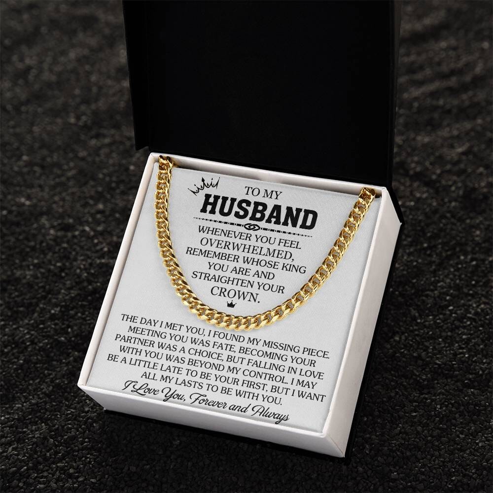 Gift For Husband - Whenever You Feel Overwhelmed - Cuban Link Chain Necklaces - The Shoppers Outlet