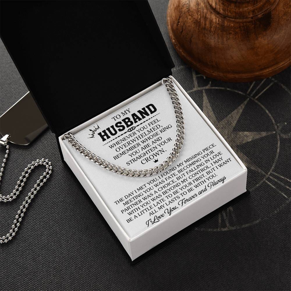 Gift For Husband - Whenever You Feel Overwhelmed - Cuban Link Chain Necklaces - The Shoppers Outlet