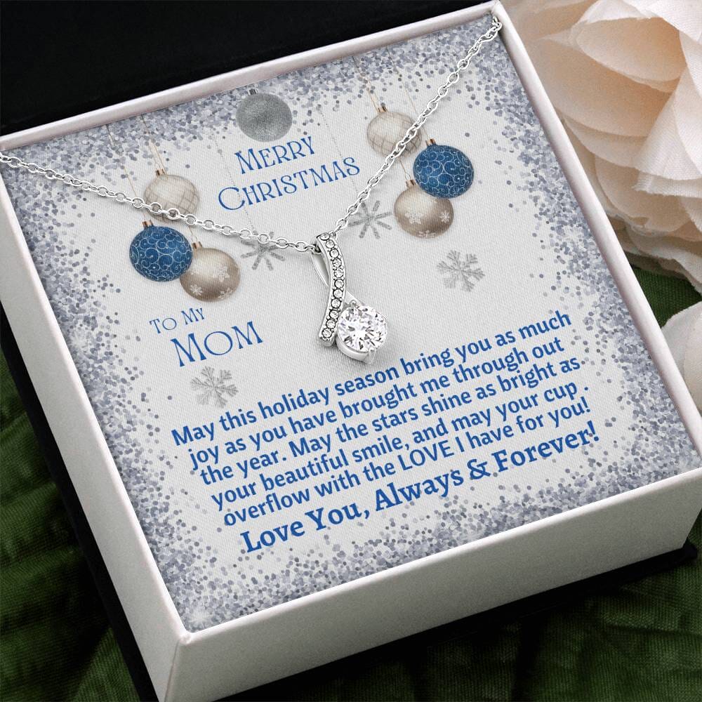 MOM - MERRY CHRISTMAS - MAY YOUR CUP OVERFLOW WITH LOVE - ALLURING BEAUTY NECKLACES - The Shoppers Outlet