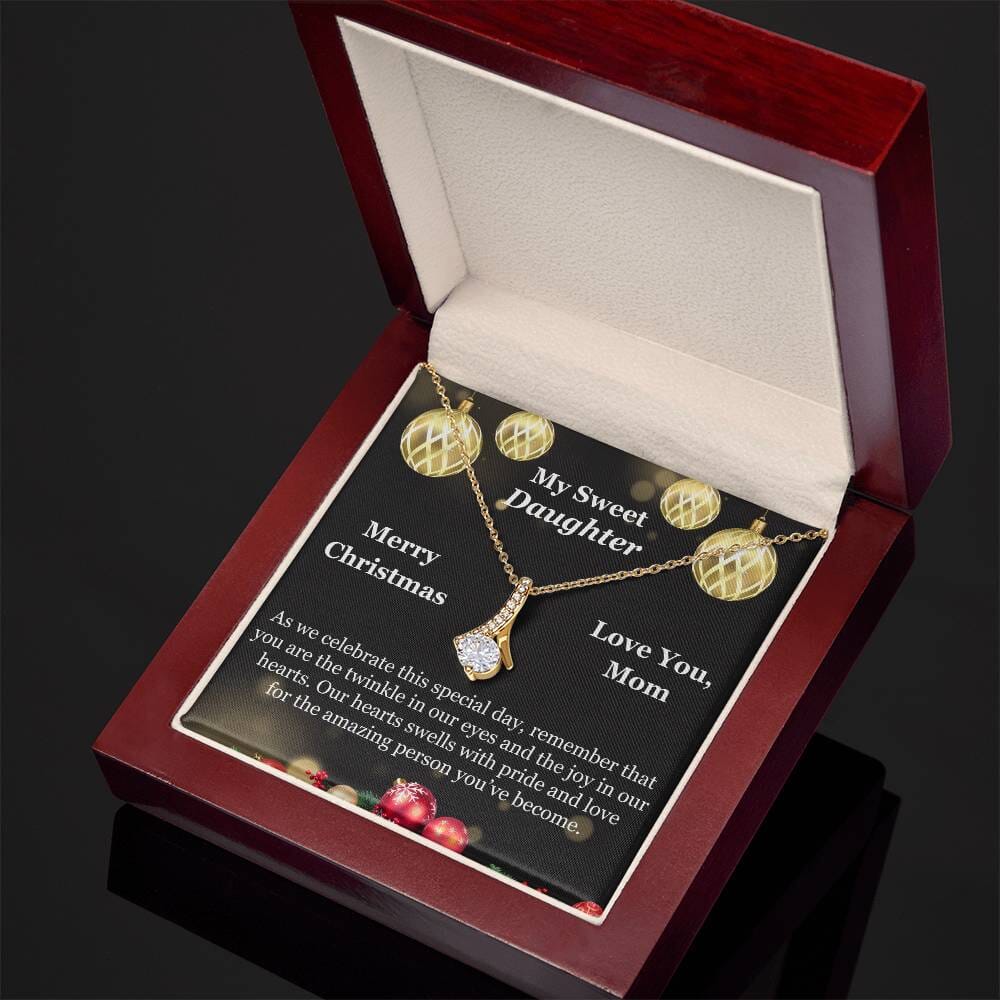 Gift For Daughter - As We Celebrate This Special Day - Merry Christmas - Alluring Beauty Necklaces - The Shoppers Outlet