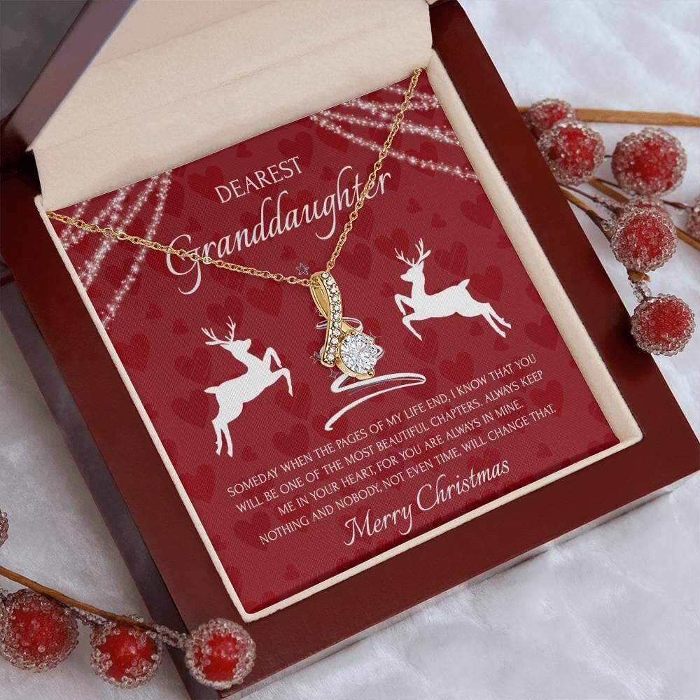Gift For Granddaughter - Beautiful Chapter - Merry Christmas - Alluring Beauty Necklace - The Shoppers Outlet