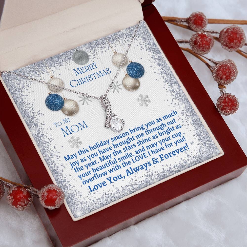 MOM - MERRY CHRISTMAS - MAY YOUR CUP OVERFLOW WITH LOVE - ALLURING BEAUTY NECKLACES - The Shoppers Outlet