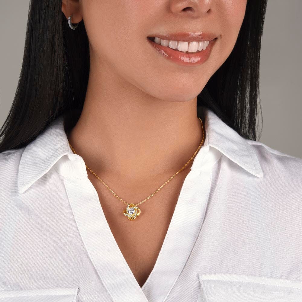 Gift For Mom - My Dearest Mom Thank You - Love Knot Necklaces - The Shoppers Outlet