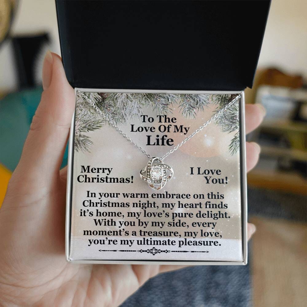Soulmate - My Love, You're My Ultimate Pleasure - Merry Christmas - Love Knot Necklaces - The Shoppers Outlet