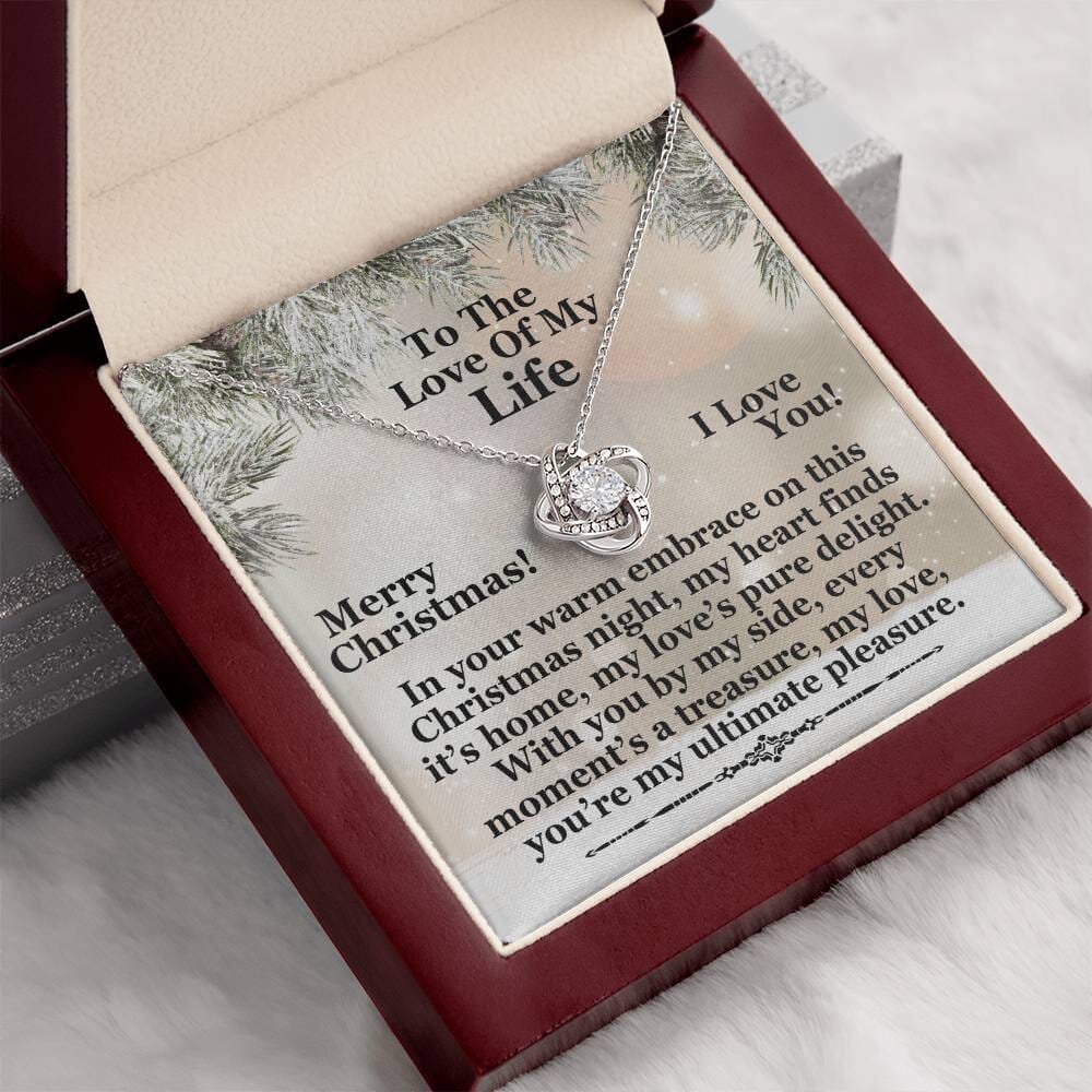 Soulmate - My Love, You're My Ultimate Pleasure - Merry Christmas - Love Knot Necklaces - The Shoppers Outlet