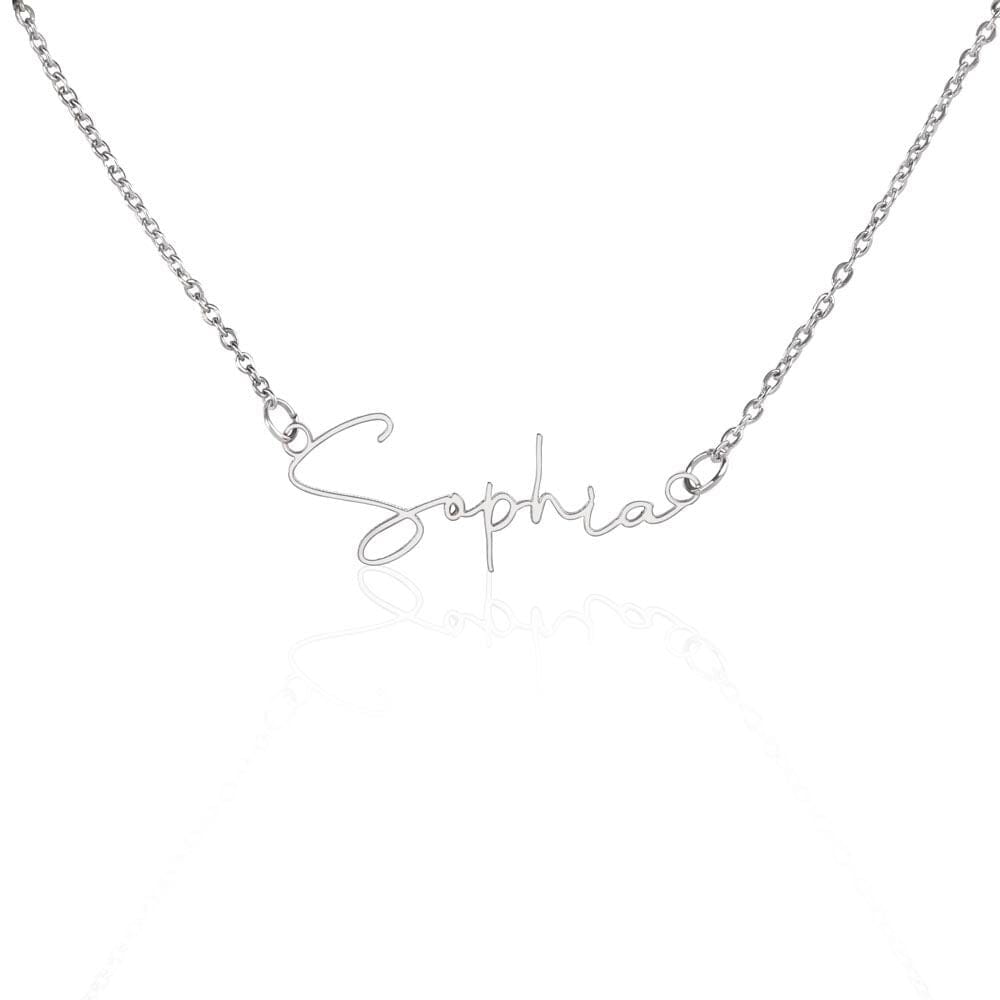 Personalized Signature Style Name Necklaces - The Shoppers Outlet