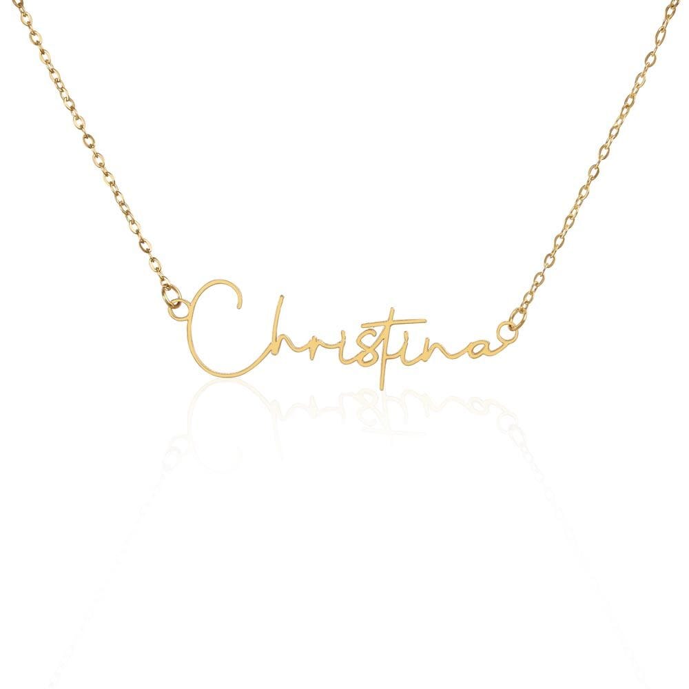 Personalized Signature Style Name Necklaces - The Shoppers Outlet