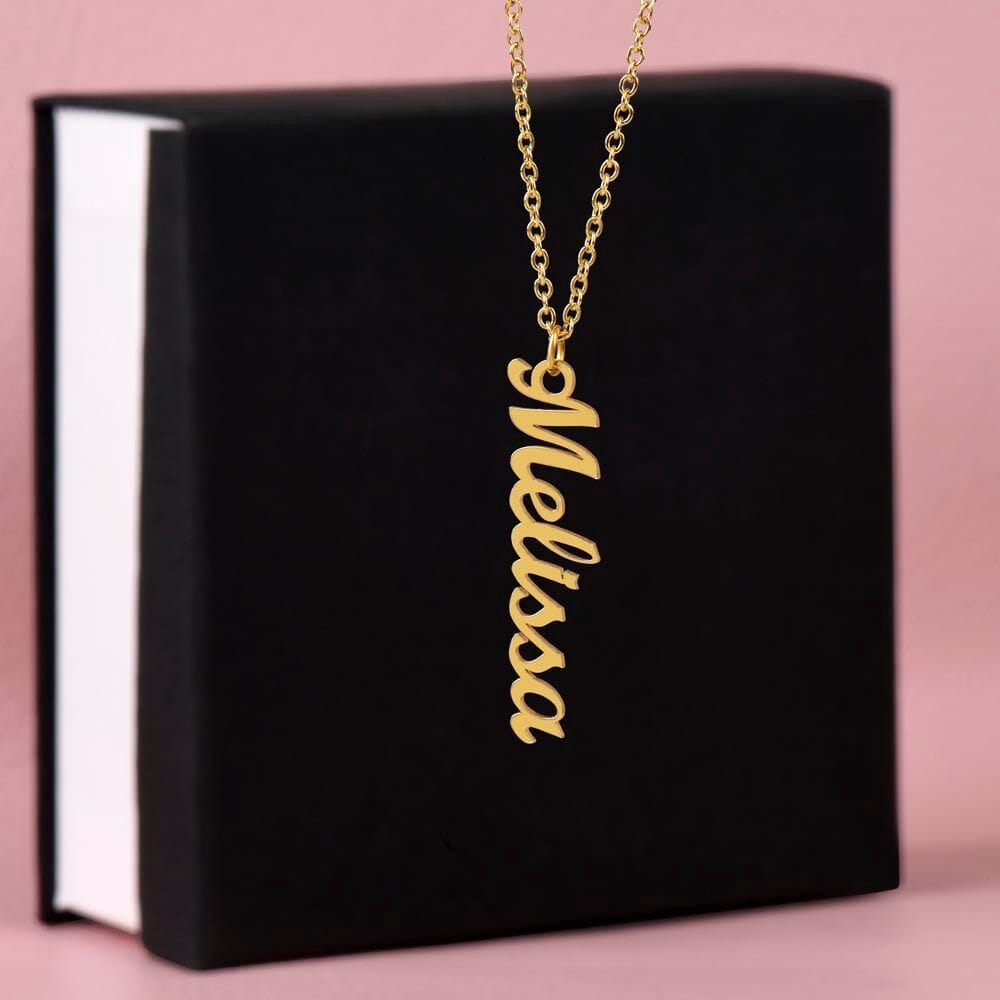 Personalized Vertical Name Necklaces - The Shoppers Outlet