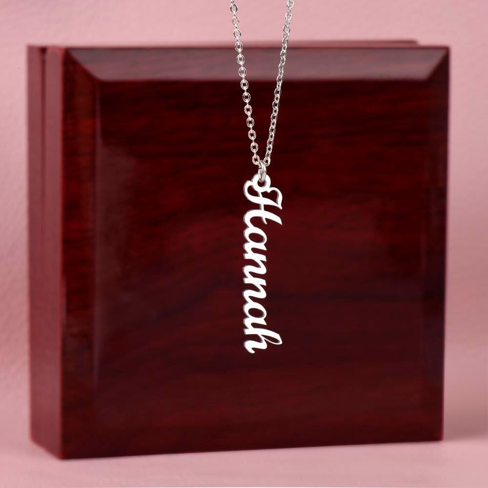 Personalized Vertical Name Necklaces - The Shoppers Outlet