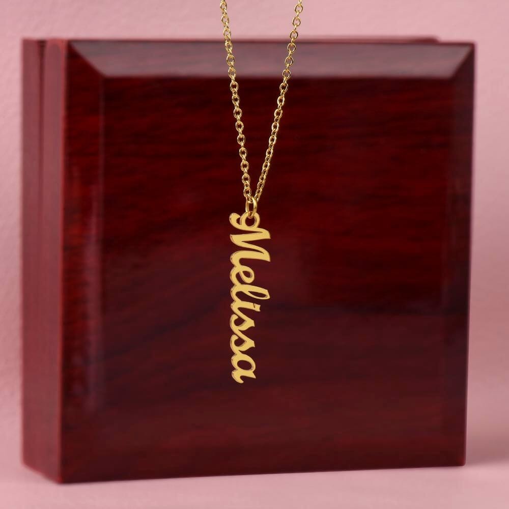 Personalized Vertical Name Necklaces - The Shoppers Outlet