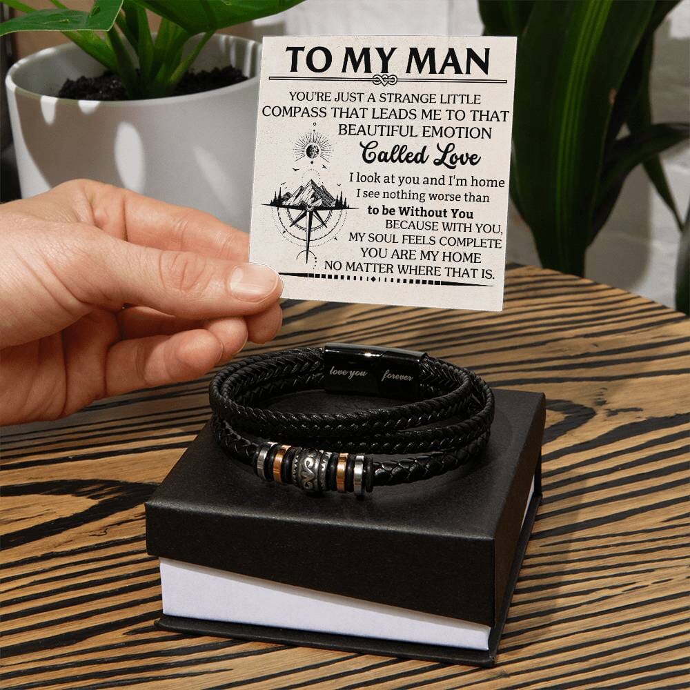 Gift For Soulmate - You Are My Home No Matter Where That Is - Love You Forever Bracelet - The Shoppers Outlet
