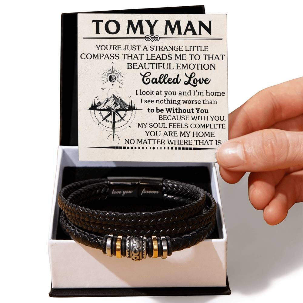 Gift For Soulmate - You Are My Home No Matter Where That Is - Love You Forever Bracelet - The Shoppers Outlet
