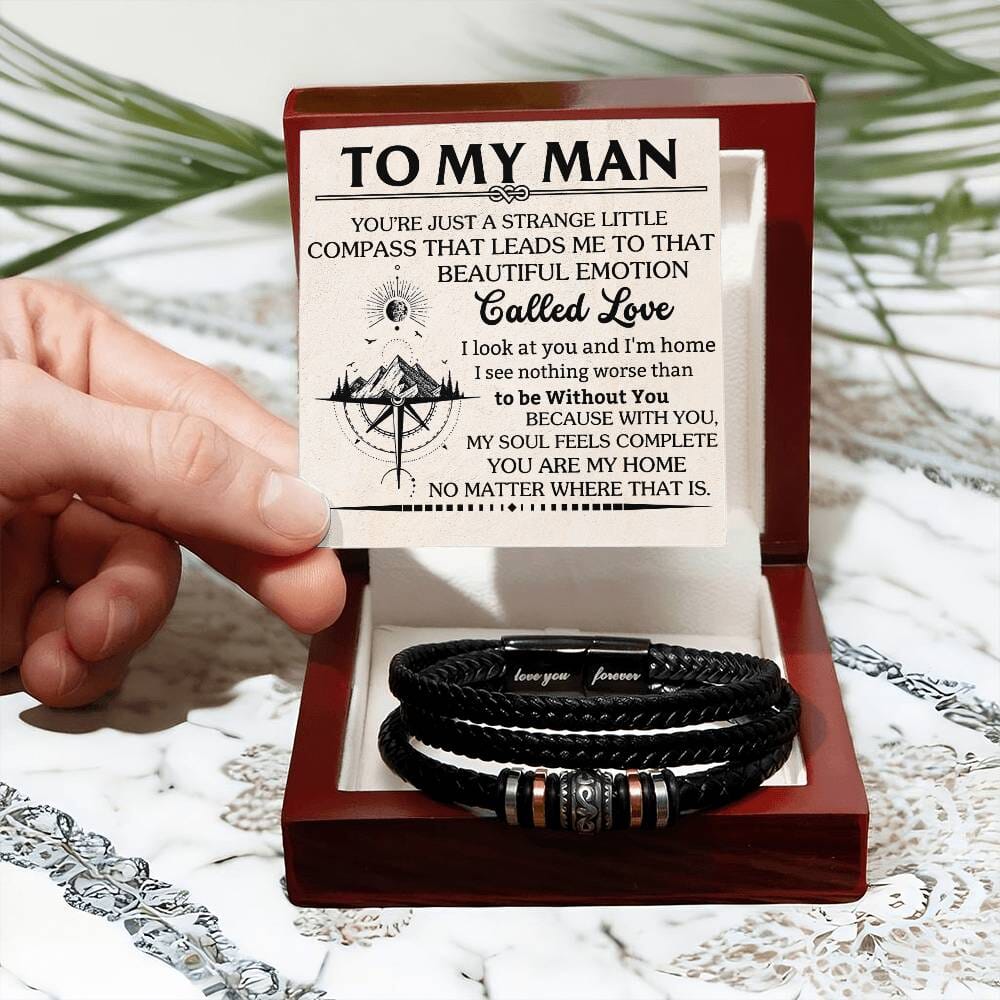 Gift For Soulmate - You Are My Home No Matter Where That Is - Love You Forever Bracelet - The Shoppers Outlet