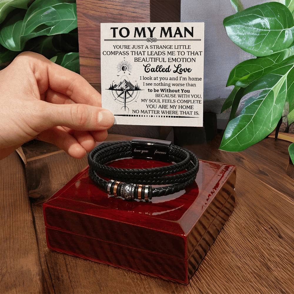 Gift For Soulmate - You Are My Home No Matter Where That Is - Love You Forever Bracelet - The Shoppers Outlet