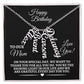 Mom - Happy Birthday - Personalized Vertical Name Necklaces - The Shoppers Outlet
