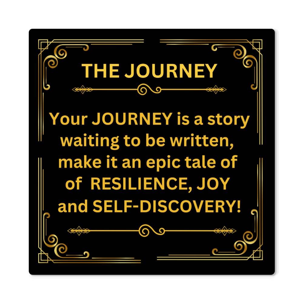 Motivational - The Journey - High Gloss Metal Art Prints - The Shoppers Outlet