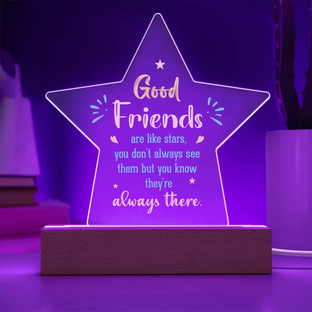 Gift For Friend - Are Like Stars - Star Acrylic Plaque - The Shoppers Outlet