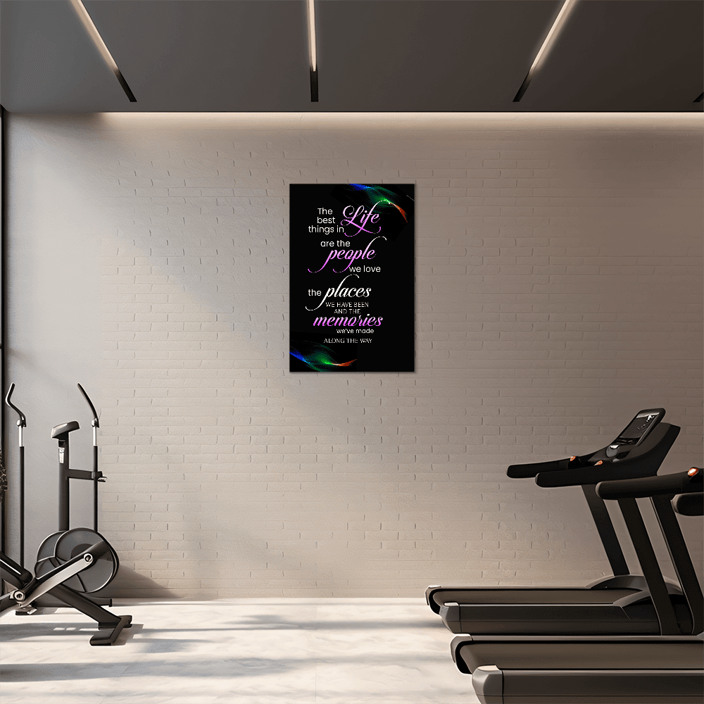 Inspirational - The Best Things In Life Are - High Gloss Metal Art Print - The Shoppers Outlet