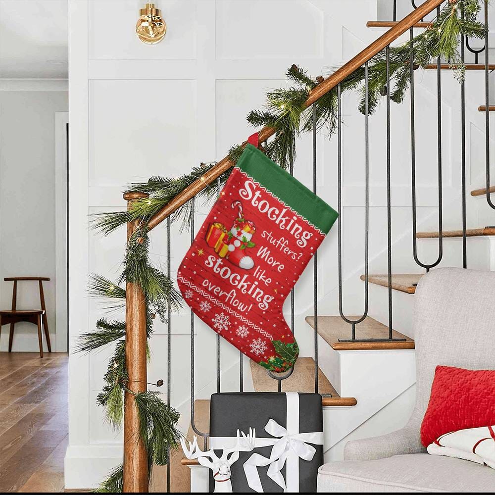 Holiday Stocking - Stocking Stuffer - More Like Stocking Overflow - Giant Holiday Stocking - The Shoppers Outlet