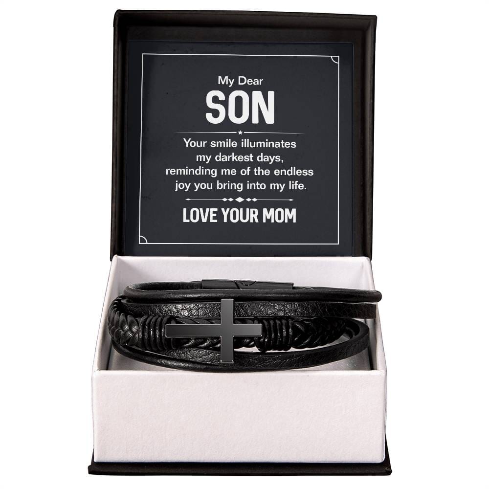 Gift For Son - My Dear Son - Cross Bracelet - The Shoppers Outlet