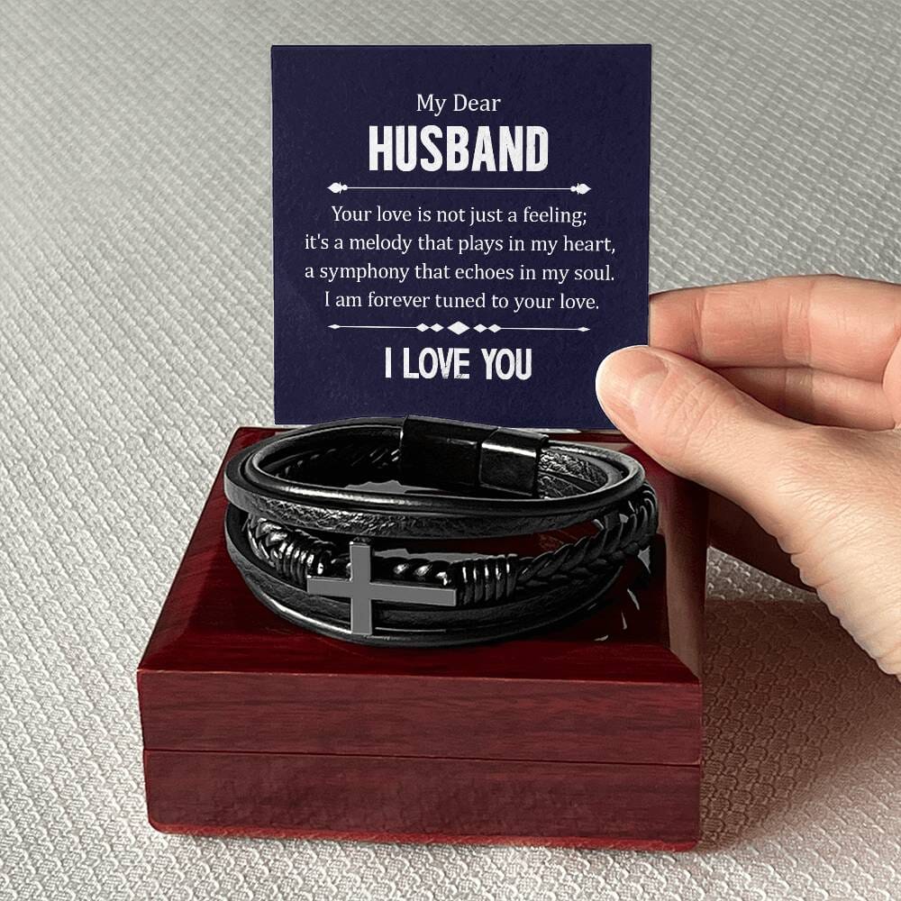 Gift For Husband - I Love You - Cross Bracelet - The Shoppers Outlet