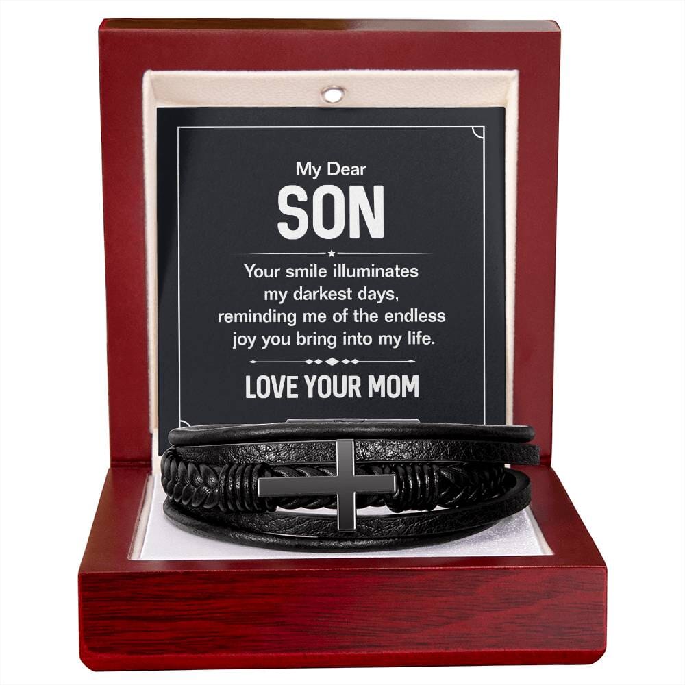 Gift For Son - My Dear Son - Cross Bracelet - The Shoppers Outlet