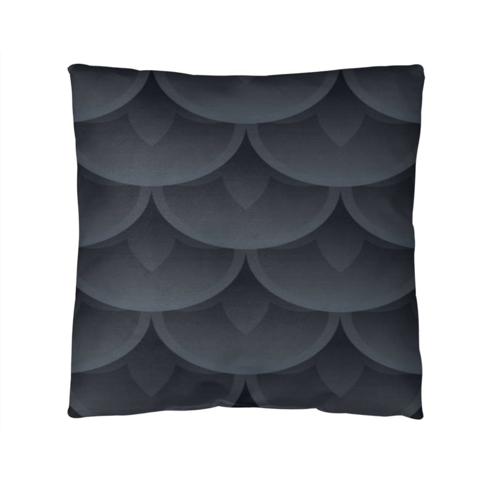 Gray Geometric Architectural Design - Classic Throw Pillows - The Shoppers Outlet