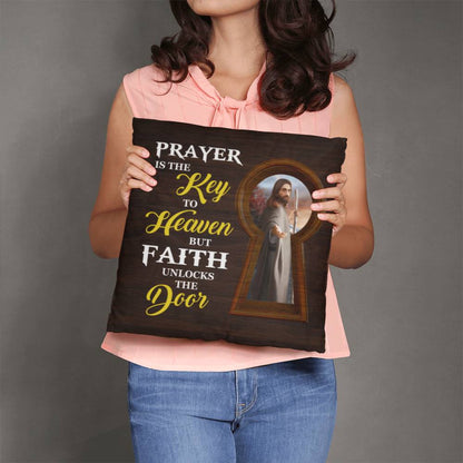 Faith - Prayer Is The Key To Heaven - Classic Pillow - The Shoppers Outlet