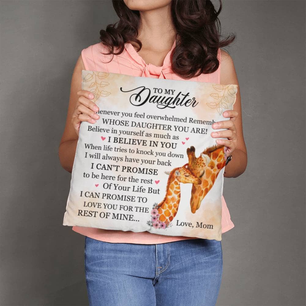 Gift For Daughter - Whenever You Feel Overwhelmed Remember - Classic Throw Pillows - The Shoppers Outlet