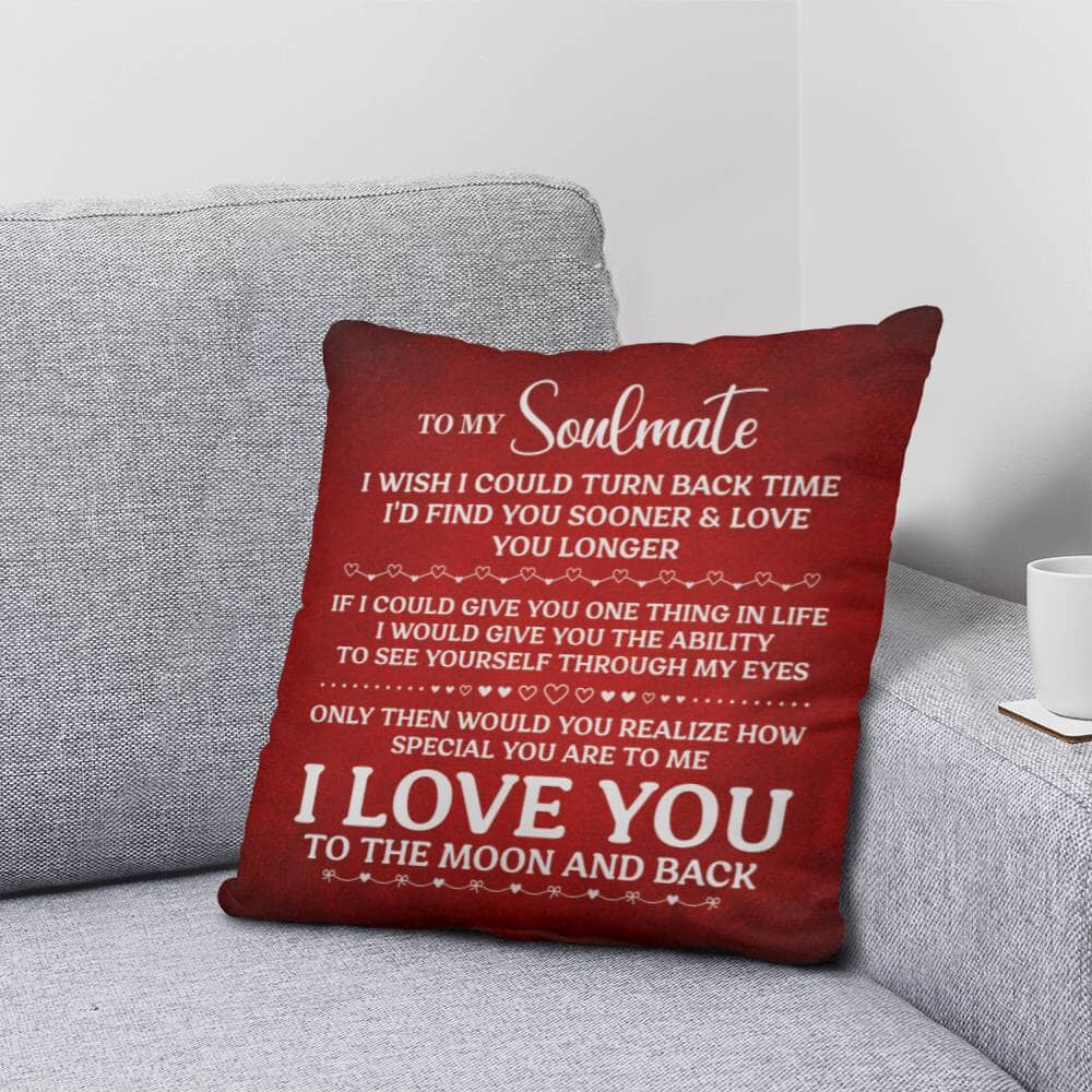 Gift For Soulmate - I Wish I Could Turn Back Time - Classic Throw Pillows - The Shoppers Outlet