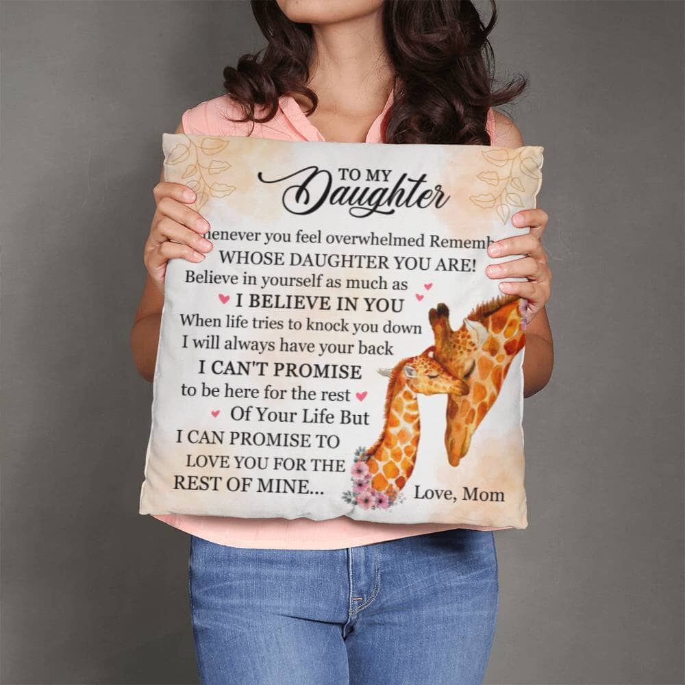 Gift For Daughter - Whenever You Feel Overwhelmed Remember - Classic Throw Pillows - The Shoppers Outlet
