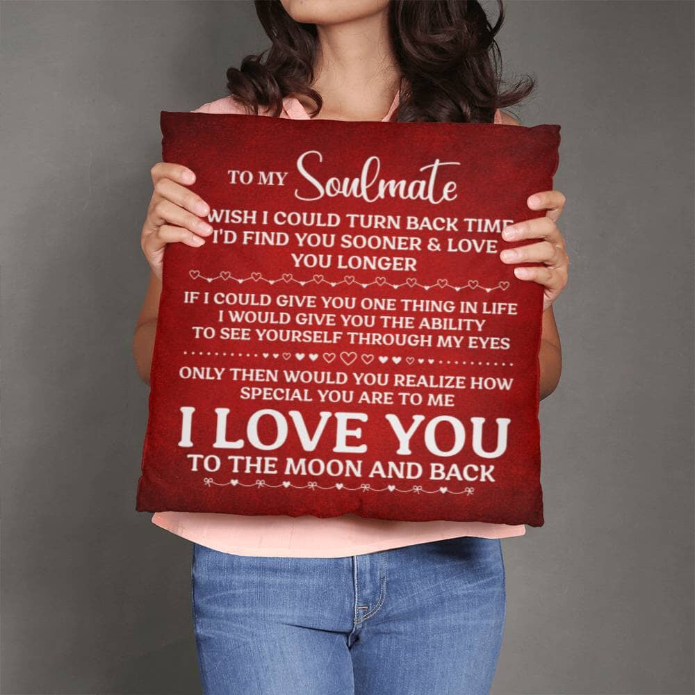 Gift For Soulmate - I Wish I Could Turn Back Time - Classic Throw Pillows - The Shoppers Outlet