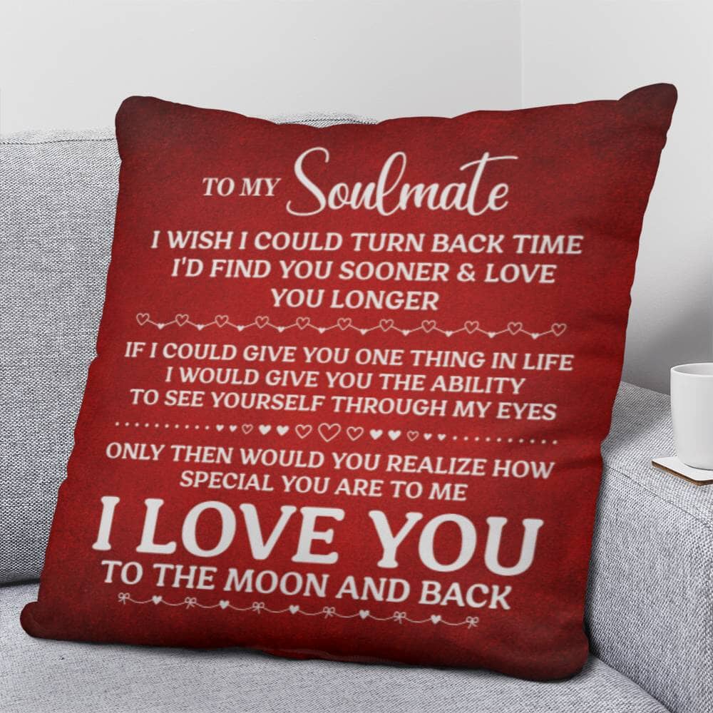 Gift For Soulmate - I Wish I Could Turn Back Time - Classic Throw Pillows - The Shoppers Outlet