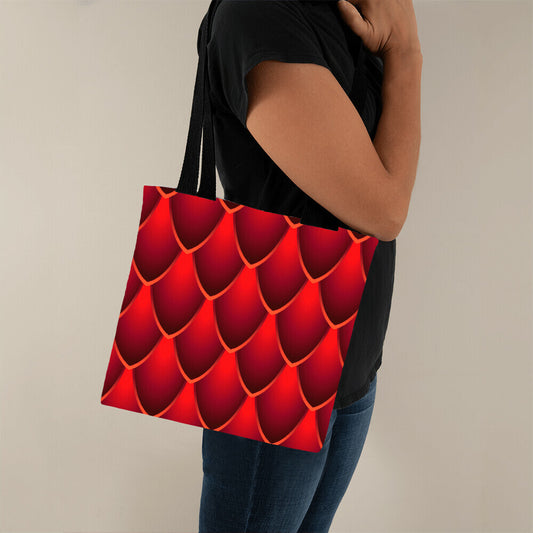 Red Dragon Scales Design - Classic Tote Bags