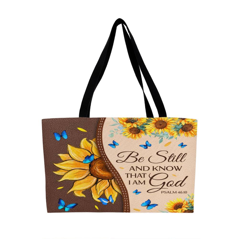 Faith - Be Still And Know That I Am God - Psalm 46:10 - Weekender Tote Bags - The Shoppers Outlet