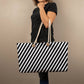 Diagonal Stripes Pattern Design - Weekender Tote Bags - The Shoppers Outlet