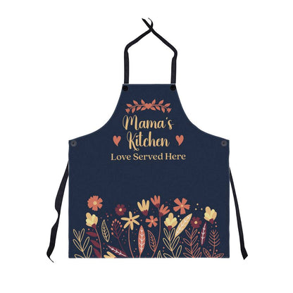 Mama's Kitchen - Love Served Here - Premium Apron - The Shoppers Outlet