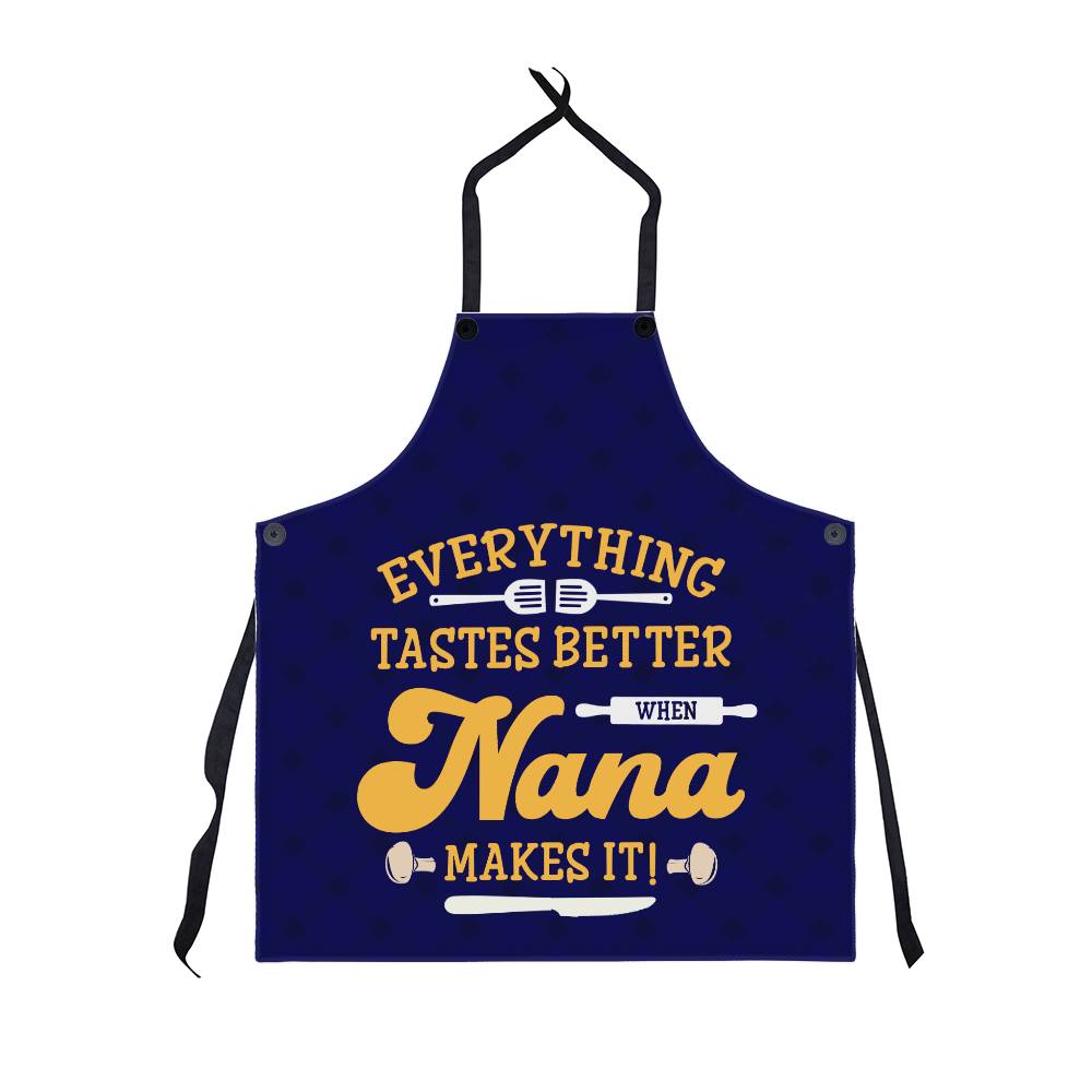 Everything Tastes Better When Nanna Makes It - Premium Apron - The Shoppers Outlet